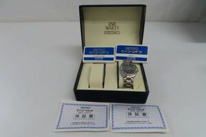 1001/mk/11.18 SEIKO セイコー DOLCE ドルチェ 5E31-6F10 QUARTZ クオーツ 黒文字盤 ラウンド型 腕時計 コンビ 稼働品（87284）