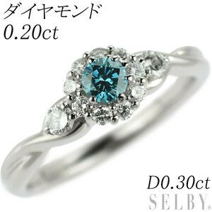 Pt900 ダイヤモンド リング TBD0.20ct D0.30ct 出品5週目 SELBY