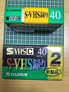 未使用 未開封 S-VHS録り 40 VHS FUJI FILM ST-C40 ST-C40×2PACK ビデオカセットテープ 保管品 送料無料