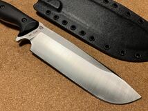 WORK TUFF GEAR Mt.Lion Bohler K329 Fixed Blade Black G10 Handle Kydex Sheath ワークタフギア 中古極上美品良品 _画像5