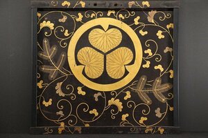 ☆梅☆仏教美術 寺院装飾 三つ葉葵紋 仕切り板（検）額縁 看板 戸