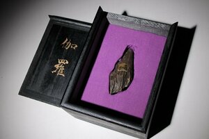 ☆撫子☆沈香　全長約7.5cm　重量約14ｇ　(検)伽羅 香木 唐物 古道具 中国美術 骨董 古美術品