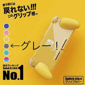 グレー Switch lite ケース グリップ 人気 美品