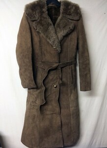 *MADE IN SPAIN*REAL SHEEP SKINbook@ mouton long coat *