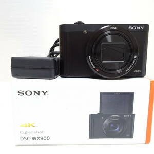 【2240653/164/mrrz】Sony 4K Cyber Shot DSC-WX800 デジタルカメラ 通電確認済み 60サイズ発送同梱不可