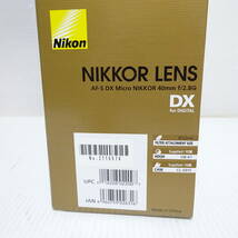 【2217032/297/mrrz】Nikon AF-S Micro NIKKOR 40mm 1:2.8 G カメラレンズ 動作未確認 60サイズ発送同梱不可_画像10