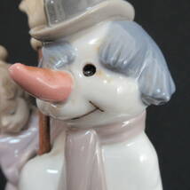 【2213992/127/mrrz】ｗ　LLADRO リヤドロ 05713/雪だるま フィギュリン 陶器人形 インテリア コレクション　箱付き 80サイズ発送同梱不可_画像9