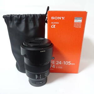 【2316618/308/mrrz】SONY ソニー カメラレンズ FE 24-105mm F4 G/OSS 0.38m/1.25ft SEL24105G 動作未確認 60サイズ発送同梱不可