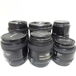 Nikon カメラレンズ 6個おまとめセット 動作未確認 80サイズ発送同梱不可【2296863/042/mrrz】