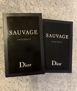 Dior 香水 SAUVAGE ソヴァージュ　サンプル　1ml クリスチャンディオール　2個　オードトワレ ソバージュ オードゥ トワレ