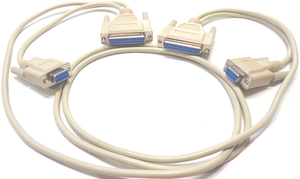 9pin female + 25pin female - 9pin female + 25pin female cable * adaptor file transfer multi plug 