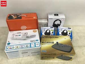 1円〜 同梱不可 ジャンク ドリームキャスト 本体、Wii U 本体、セガサターン バーチャスティック等