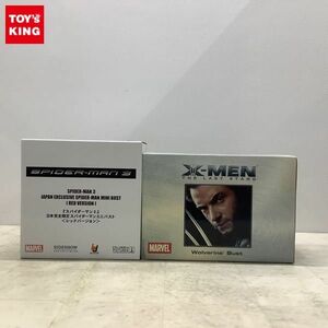 1円〜 内未開封含 スパイダーマン3 日本完全限定スパイダーマンミニバスト レッドVer、MSD X-MEN THELASTSTAND ウルヴァリンミニバスト