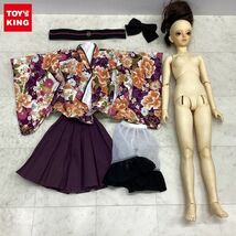 1円〜 箱無 ボークス スーパードルフィー13 SD13 女の子 エレナ メイクあり、ラ・ペルソナーレ 梅紫小町、ウィッグ_画像1