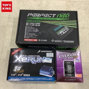 1円〜 ホビーウイング等 XeRUN 120A 1S ブルー パーフェクト・ネオ AC/DC充放電器 他