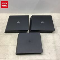 1円〜 動作確認済 初期化済 箱無 PlayStation4 本体 CUH-2000A ブラック、PS4 Pro 本体 CUH-7100B ブラック 2点_画像1