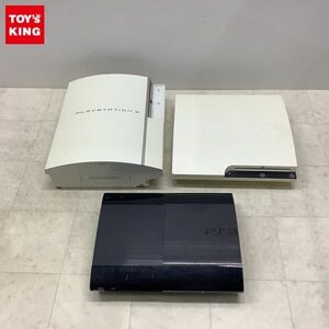 1円〜 初期化済 箱無 PlayStation3 本体 CECHH00、CECH-2500A ホワイト、CECH-4000C ブラック