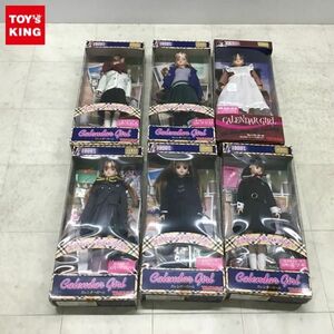 1円〜 タカラ ジェニー カレンダーガール ユニフォーム オブ ヒストリー 6月 カフェガール、全日本女子高生 制服通り 1月・マリーン他