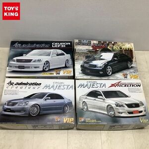 1円〜 アオシマ 1/24 アンクエルション 18 マジェスタ 2004 後期型 スーパーVIPCAR JPスポーツ ゼロクラウン 他