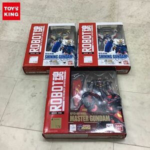 1円〜 バンダイ ROBOT魂 SIDE MS 機動武闘伝Gガンダム 174 マスターガンダム、178 シャイニングガンダム