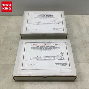 1円〜 ジャンク C&H AERO MINITURES 1/48 TF-102A、ノースアメリカン F-100F