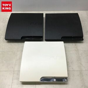 1円〜 初期化済 箱無 PS3 本体 CECH-2500B クラシックホワイト、CECH-3000A チャーコールブラック