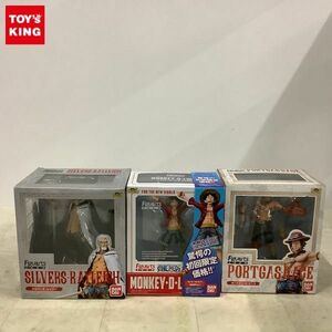 1円〜 未開封 バンダイ Figuarts ZERO ONE PIECE シルバーズ・レイリー、ポートガス・D・エース、モンキー・D・ルフィ（新世界Ver.）