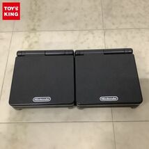 1円〜 ジャンク ゲームボーイアドバンスSP AGS-001 ブラック 2点_画像1