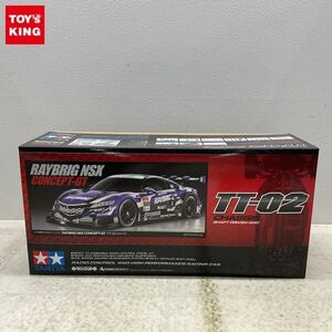 1円〜 欠品 タミヤ 1/10 電動RC・4WDレーシングカー RAYBRIG NSX CONCEPT-GT TT-02 シャーシ