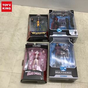 1円〜 DC MULTIVERSE バットウーマン、キャットウーマン、ハズブロ MARVEL LEGENDS SERIES グウェンプール他