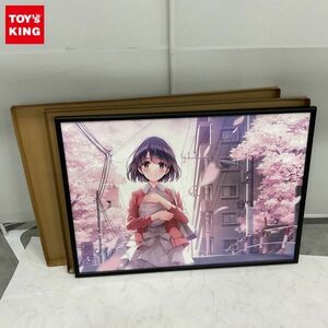 1円〜 同梱不可□ 冴えない彼女の育てかた 深崎暮人展 直筆サイン入りB1プリモアート 2期ティザービジュアル