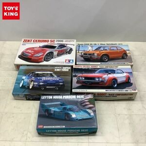 1円〜 ハセガワ他 1/24 レイトンハウス ポルシェ 962C、トヨタ セリカ 1600GT レース仕様 等