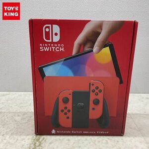 1円〜 動作確認/初期化済 Nintendo Switch 有機ELモデル HEG-001 本体 マリオレッド