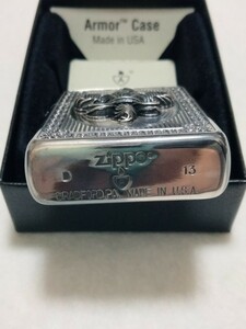 zippo ARMOR アーマー 立体メタル 3面加工 2013年製 展示未使用