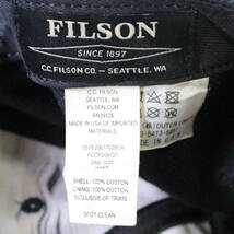 FILSON フィルソン ロゴ キャップ ネイビー MADE IN USA 帽子 _画像7