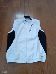 [ secondhand goods ]TOURSTAGE Tour Stage polyester 100% full Zip the best white black left hem Mark embroidery equipped men's size L