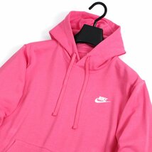 新品 秋冬 NIKE ナイキ スウェット パーカー L クラブ フリース プルオーバー メンズ ジャケット 裏パイル ピンク ◆SQ1090_画像3