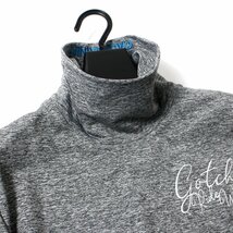 新品 秋冬 ガッチャ ゴルフ 裏起毛 タートルネック 長袖 シャツ XXL 杢 GOTCHA GOLF ハイネック アンダー 刺繍 メンズ ウェア ◆SZ1357A_画像4