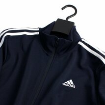 新品 秋冬 アディダス ゴルフに最適 マストハブ フルジップ ジャケット L 紺 adidas GOLF ジップアップ スポーツ ◆SN218A_画像5