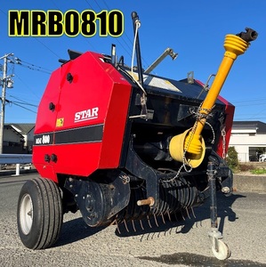 〈福岡県大川市発〉スター 小型 ロールベーラー MRB0810 中古 牧草 梱包 トラクター作業機 農機 ジョイント付 直接引取り限定