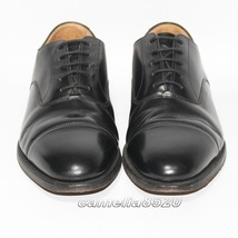 グレンソン GRENSON Feather Master ストレートチップ オックスフォード 内羽根 6374-01 黒 ブラック 本革 7G 約25.5cm 英国製 中古 美品_画像5