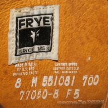 アメリカ製 フライ FRYE 77050-8 CAMPUS Boots ロングブーツ 茶色 ブラウン レザー 本革 8 M サイズ 約25cm USA製 中古 美品 レディース_画像5