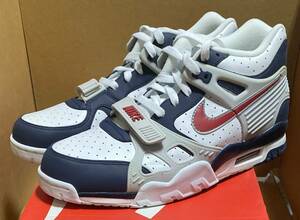 【未使用】Nike Air Trainer3 28.5 US10.5 Midnight Navy Trainer 3 トレーナー ネイビー レッド