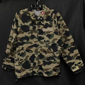 BJM400H A BATHING APE アベイシングエイプ 1st camo ファーストカモ 猿迷彩 ナイロンジャケット M グリーン系