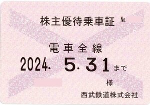 西武鉄道 電車全線パス(定期タイプ)2024年5月末まで[女性名義]