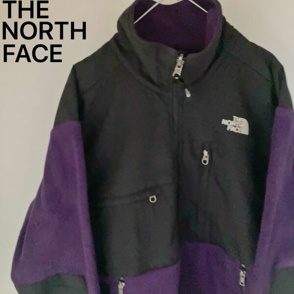 THE NORTH FACE ノースフェイス デナリジャケット フリースジャケット ポーラテック 刺繍ロゴ パープル