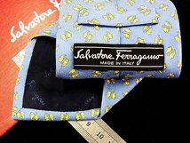 ♪今週の特売980円～♪1460♪状態並品【Ferragamo】フェラガモ【象 ゾウ 動物 柄】ネクタイ♪_画像2