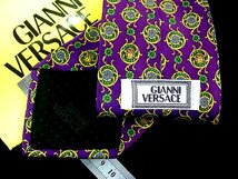 ♪今週の特売980円～♪1330♪状態並品【GIANNI VERSACE】ヴェルサーチ【メデューサ 花 装飾 柄】ネクタイ♪_画像3