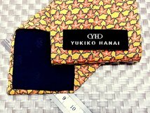 【在庫処分セール】●特売●FK5471●ユキコハナイ【刺繍 葉っぱ 植物 柄】ネクタイ●_画像2