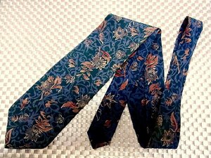 【在庫処分セール】●特売●FK5463●ユキコハナイ【刺繍 花 葉っぱ 植物 柄】ネクタイ●